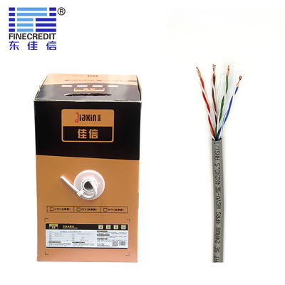 1000ft 24awg 0.51mm Cat5e Utp Cable  OFC HDPE Insulation Double Shielded Networking Cable