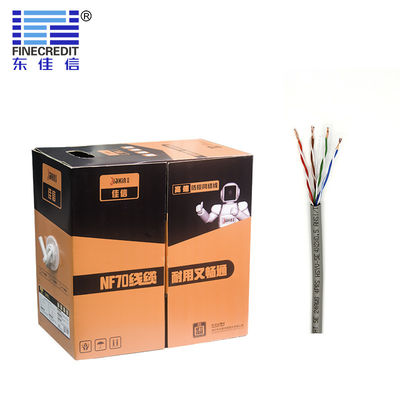 Guter Preis 1000ft 24awg 0.51mm Cat5e Utp Kabel OFC HDPE Isolierungs-Doppeltes schirmte Vernetzungs-Kabel ab Online