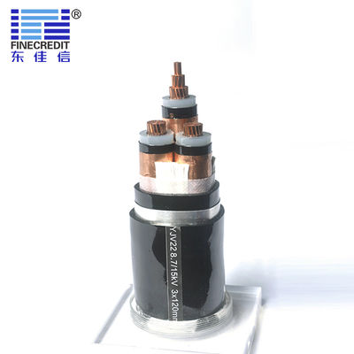 Guter Preis Mittelspannungs-Stromkabel-Stahlband 35mm PVCs YJV22 gepanzert Online